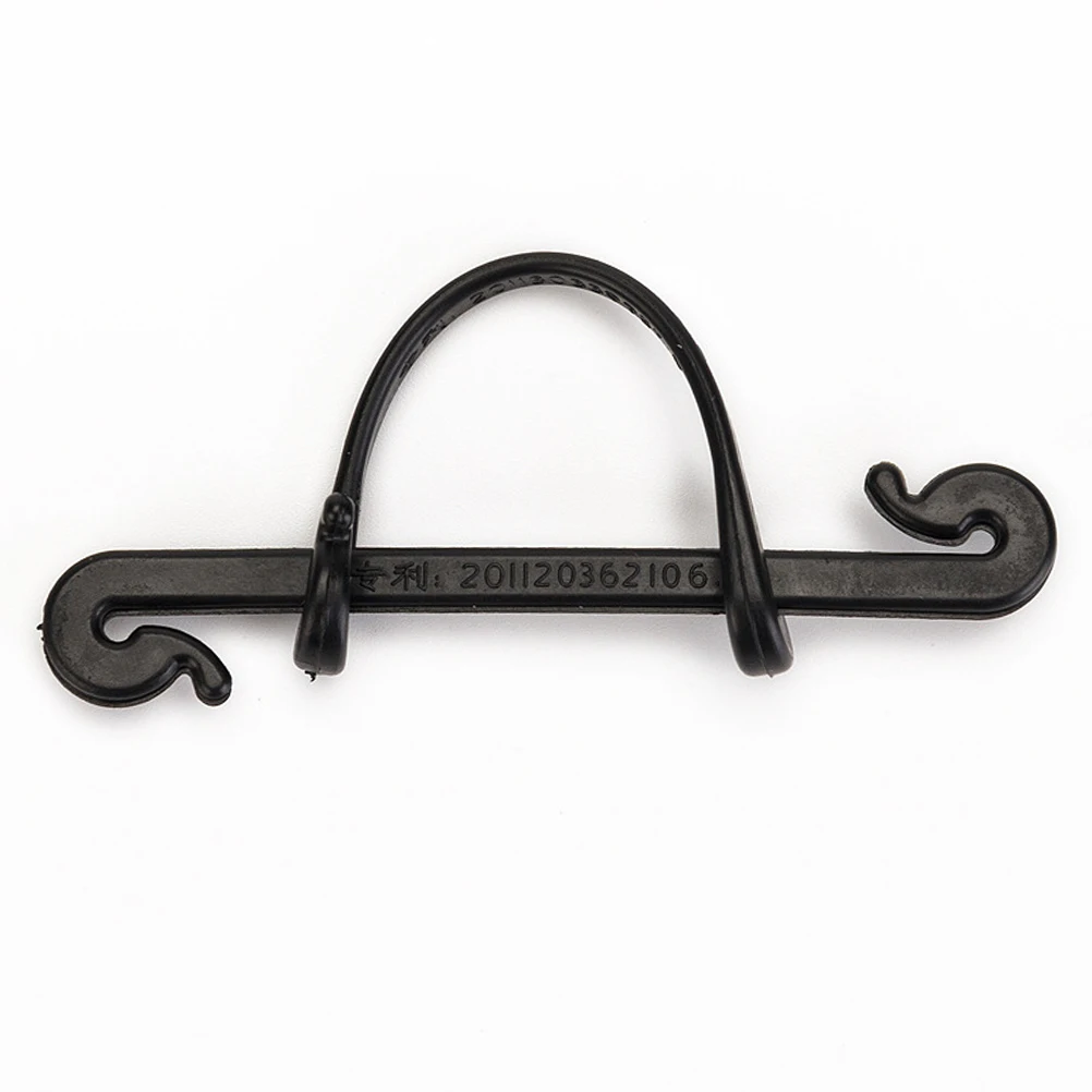 

300pcs Vines Fixing Buckle Tomato Garden Plant Clips Vegetable Stems Hooks Durable Adjustable Reusable Black For Fruit