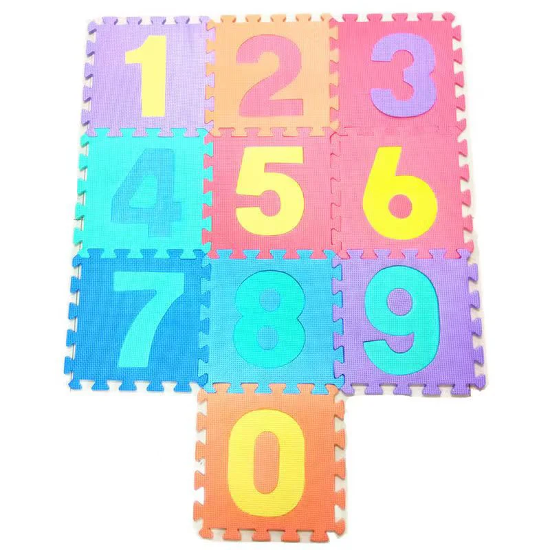10Pcs Number Hopscotch Mat For Kids Game Toy Sports Juguetes Para Niños De 3 5 6 7 9 12 Años Kinder Spiele