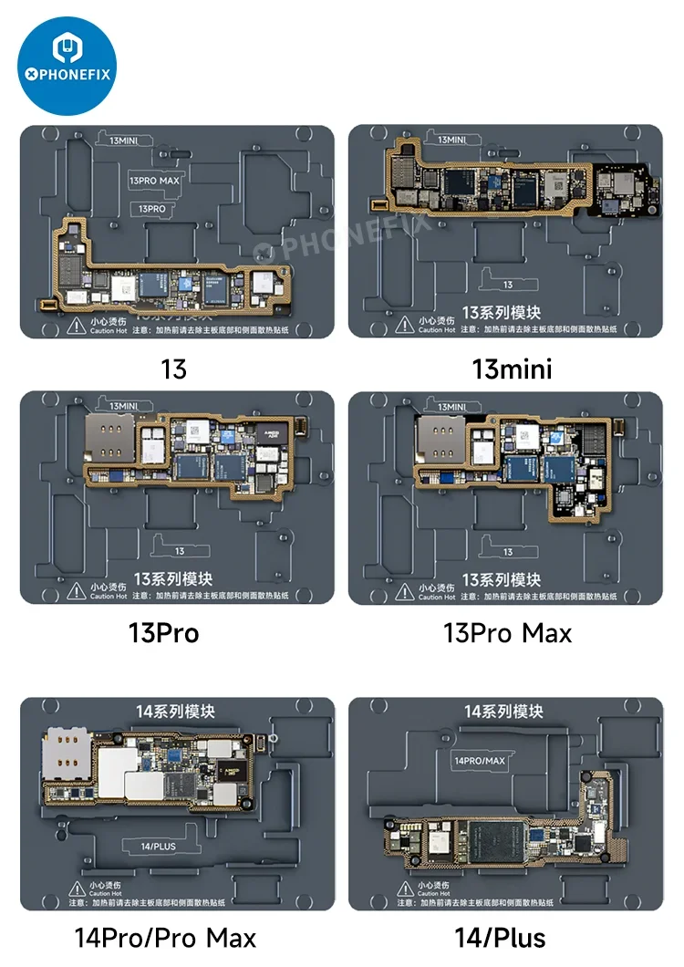 Xinzhizao Heating Modules for iPhone X-15 Pro Max Android Phone For XZZ L2023 Intelligent Preheating Desoldering Station Tools