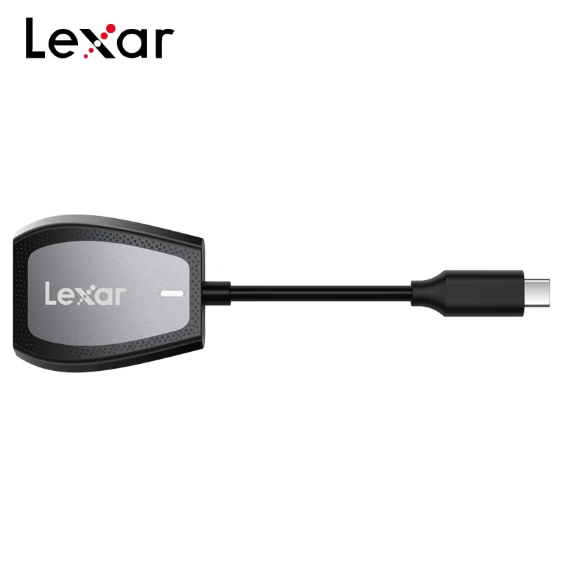 Original Lexar Multi 2 in 1 USB 3.2 Gen 1 Type C Memory Card Reader For UHS-I/UHS-II MicroSD/SD Card Max 312MB/s Transfer