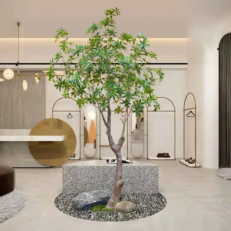 Simulation Plant Landscaping Green Horse Drunk Wood Fake Green Plants Internet Celebrity Landscaping Floor Potted Shopping
