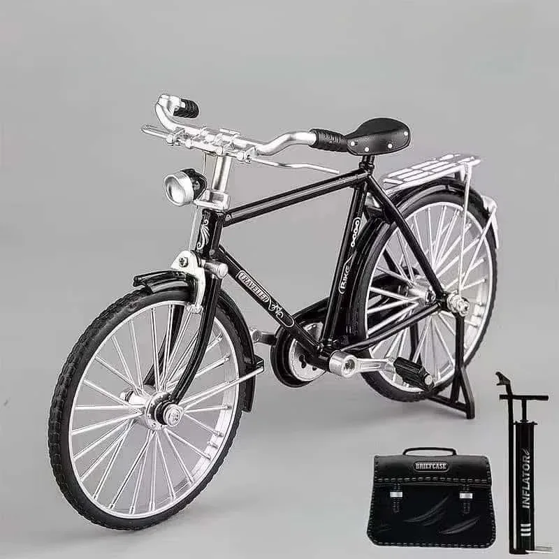 Creatief doe-het-zelf fietsmodel speelgoed woondecoratie simulatie retro 28 metalen gegoten fietsmodel 1:10 leuk speelgoed decoratie ambachten