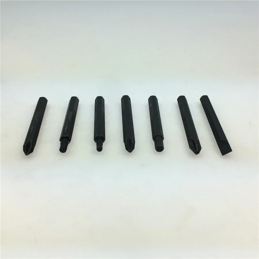 Repair parts impact screwdriver chrome vanadium alloy steel super hard magnetic hexagonal batch 3 sets of impact batches