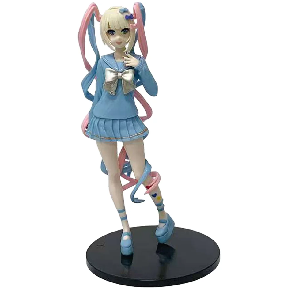 Nowe figurki anime Rain Action Figures NEEDY GIRL OVERDOSE, piękna dziewczyna, uroczy model z PVC, kolekcja, zabawki na biurko, gadżety, prezenty