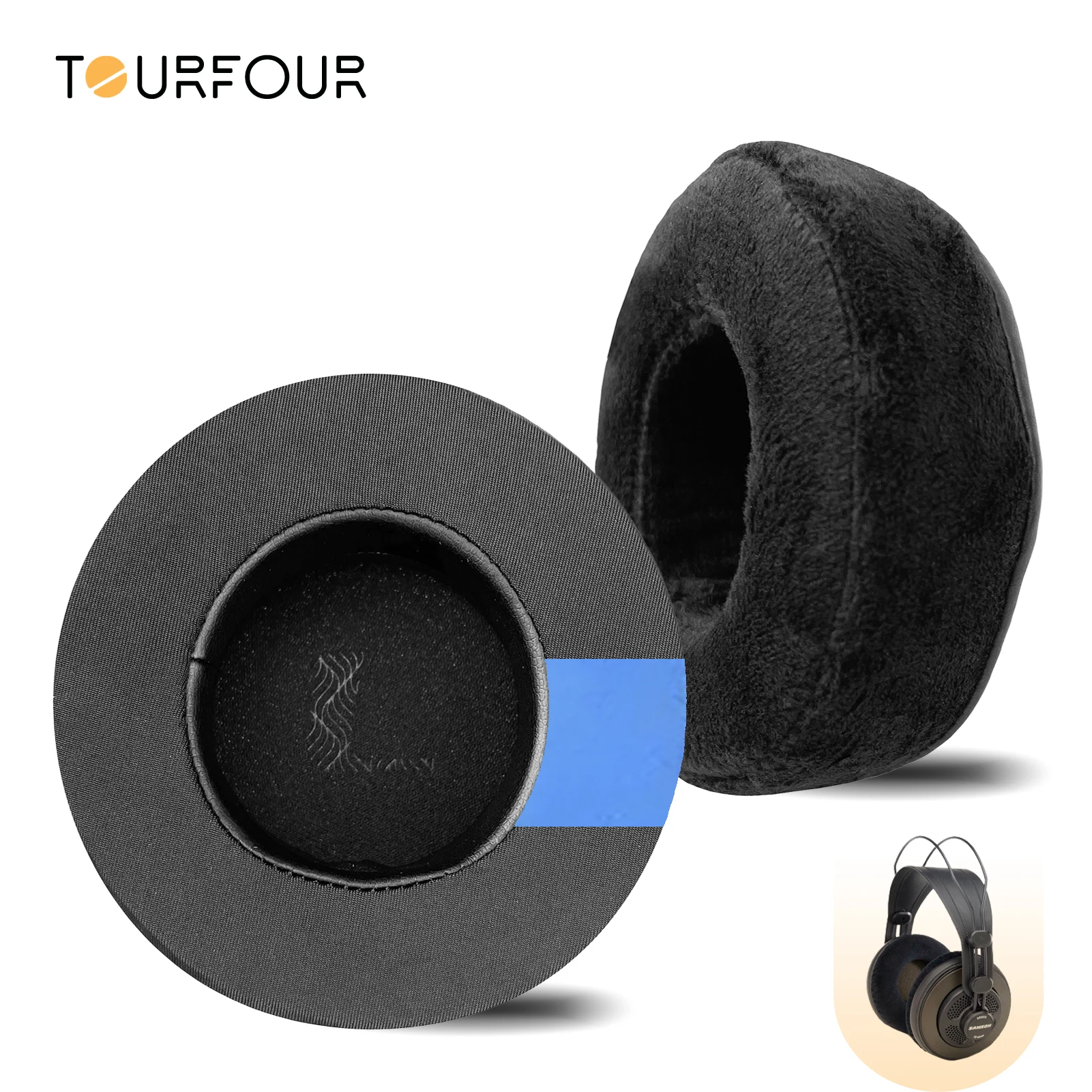 TOURFOUR Replacement Earpads for Samson SR850 Headphones Ear Cushion Cover Sleeve Earmuffs Headset