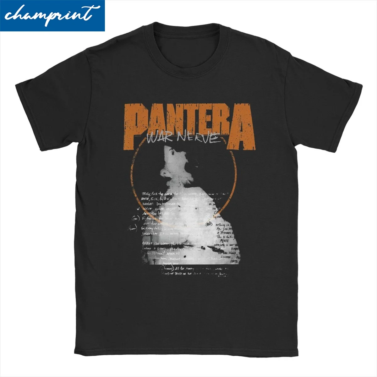 Unique Panterad War Nerve T-Shirt for Men Women Round Neck 100% Cotton T Shirts Rock Band Tee Shirt Plus Size Clothing