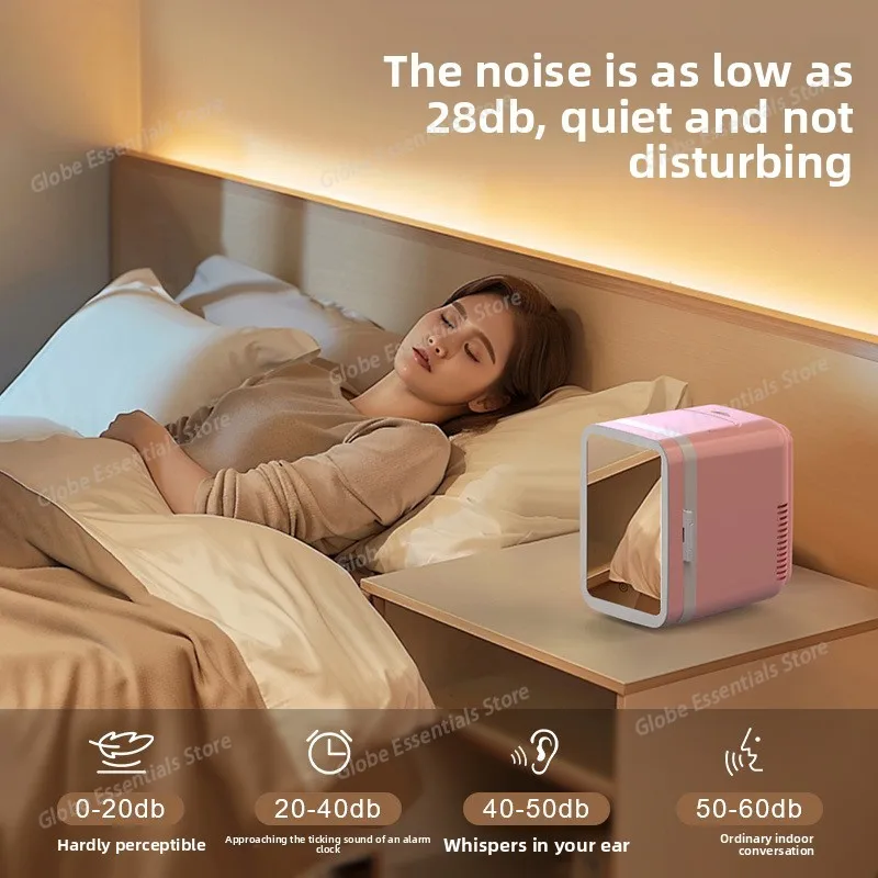 Colorful Beauty Fridge Skincare Refrigerator Thermoelectric Cooler and Warmer Refrigerator for Skincare Makeup Cosmetics