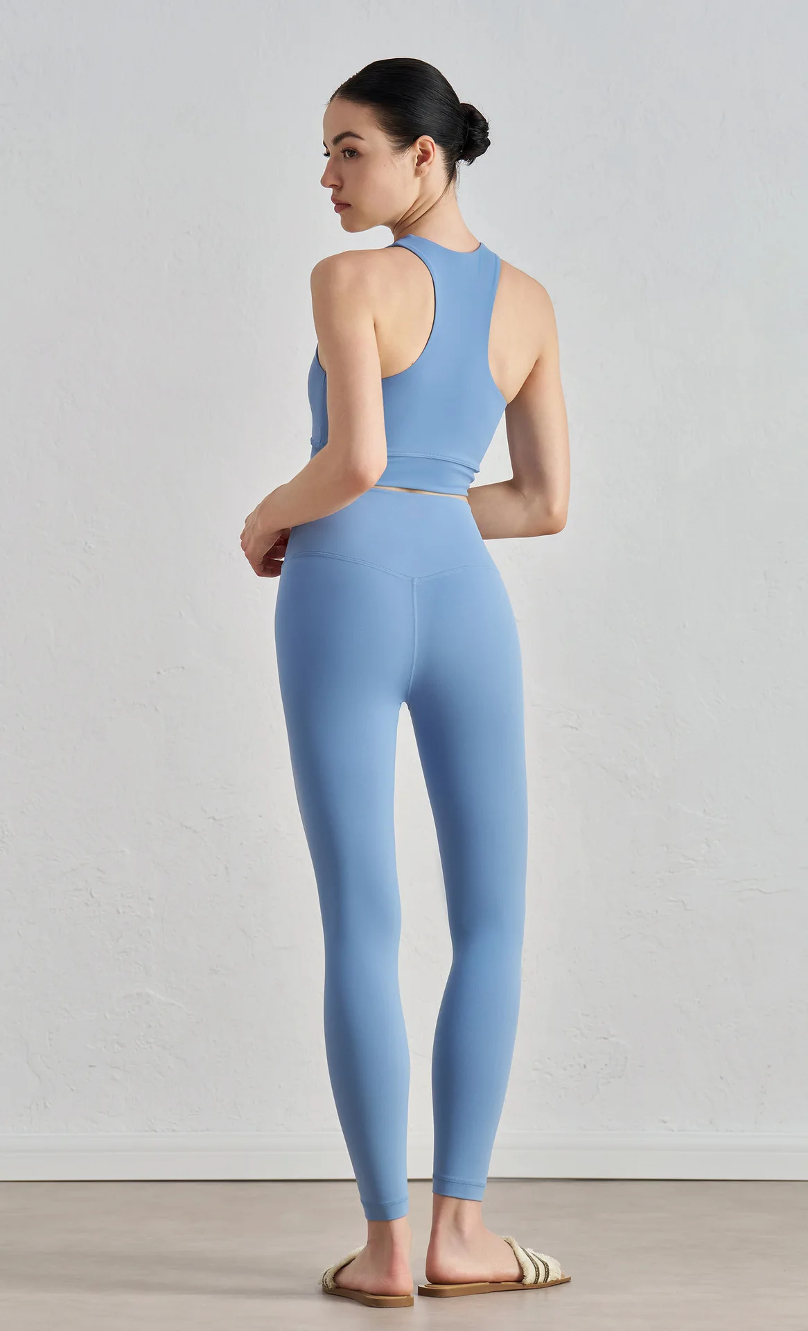 سراويل نسائية اليوغا التدريب رياضة الصالة الرياضية اللياقة البدنية عالية الخصر لفافة ساق غير مخيطة تنفس لينة رفع الورك رفع الجوارب Sweatpants