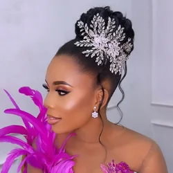 DZ012 Crystal Wedding Headpieces Hair Accessories Rhinestone Beads Headbands for Women Tiara Bride Headwear Crystal Headdress
