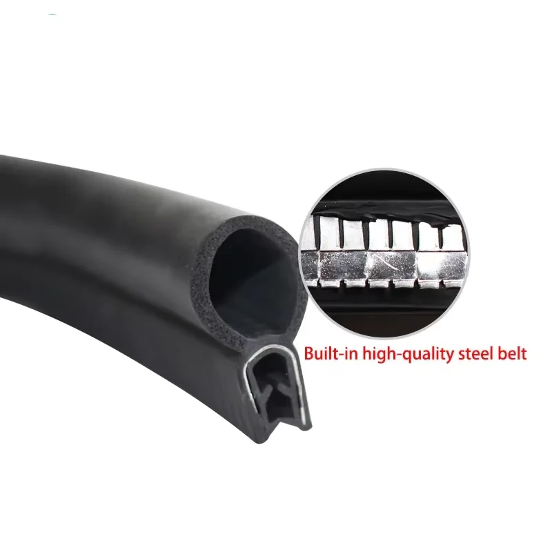 U-канальная защита края двери автомобиля, резиновая уплотнительная лента U-типа, двухслойная черная изоляция, защита дверной рамы, уплотнительные детали отделки