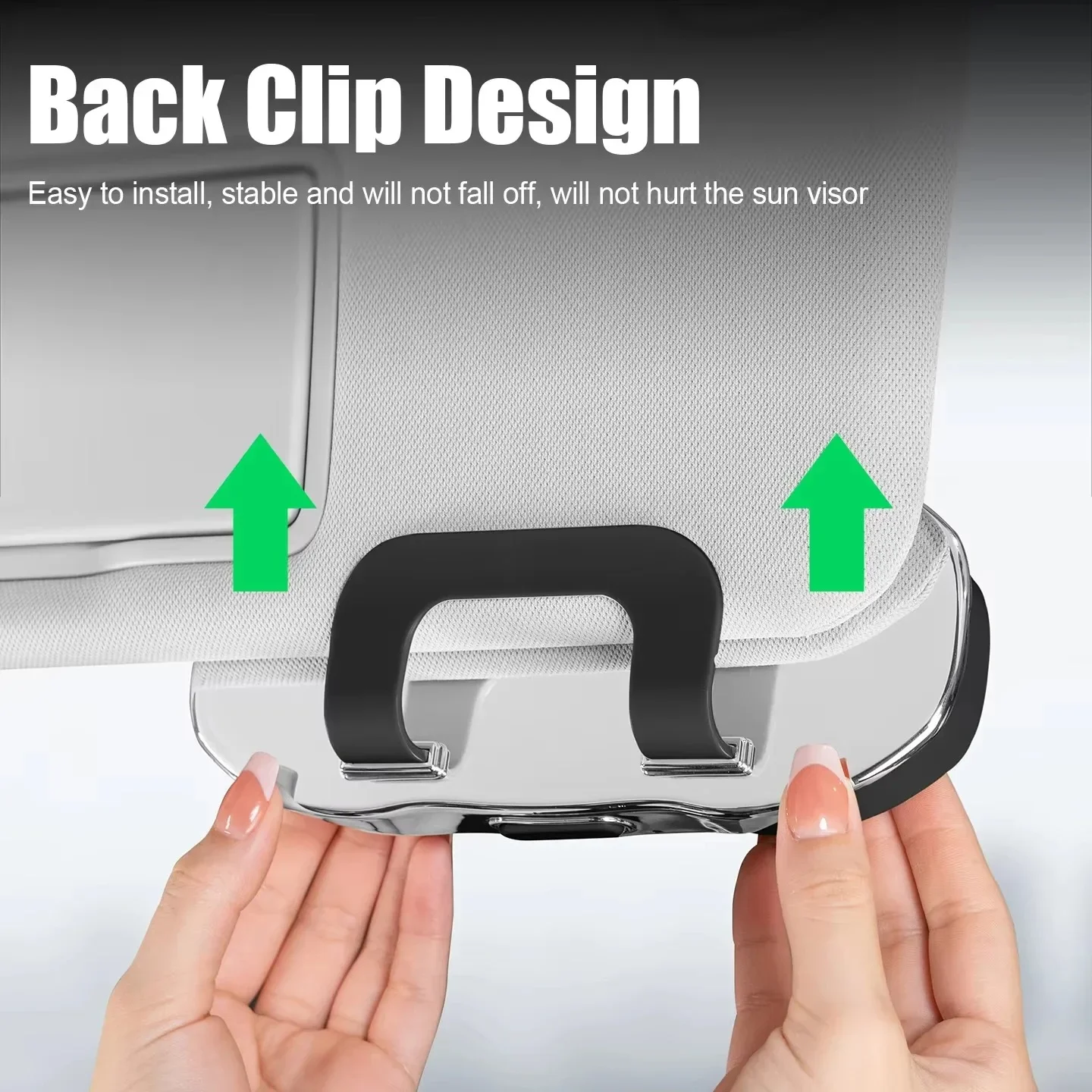 Car Sun Visor Sunglasses Box Portable Sunglasses ABS Storage Case Anti-Scratch Eyeglasses Protection Holder Auto Accessories