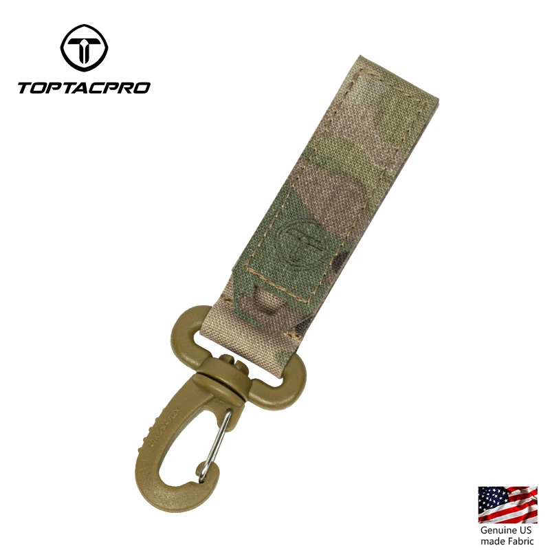 TOPTACPRO Tactische Molle Sleutelhanger Ketting Gear Clip Key Keeper Nylon Riem Sleutelhouder Outdoor Wandelen Gesp Haak 8903