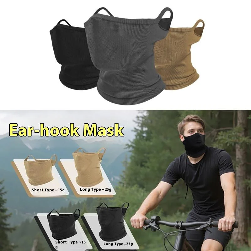Bandana Esportiva Respirável com Proteção Solar para Ciclismo, Máscara Reutilizável para Caminhada, Camping e Corrida, Lenço Macio para Homens