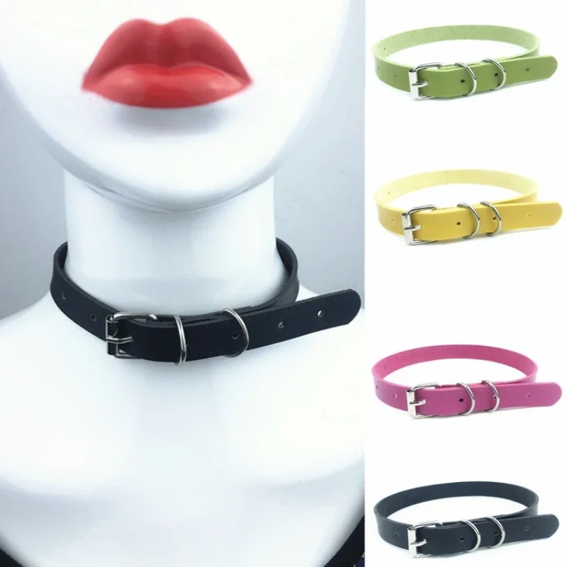 

Adult Leather Collar Bondage Chain Traction Rope Nightclub Props Training Toys Trendy and Novel Couple Bracelet