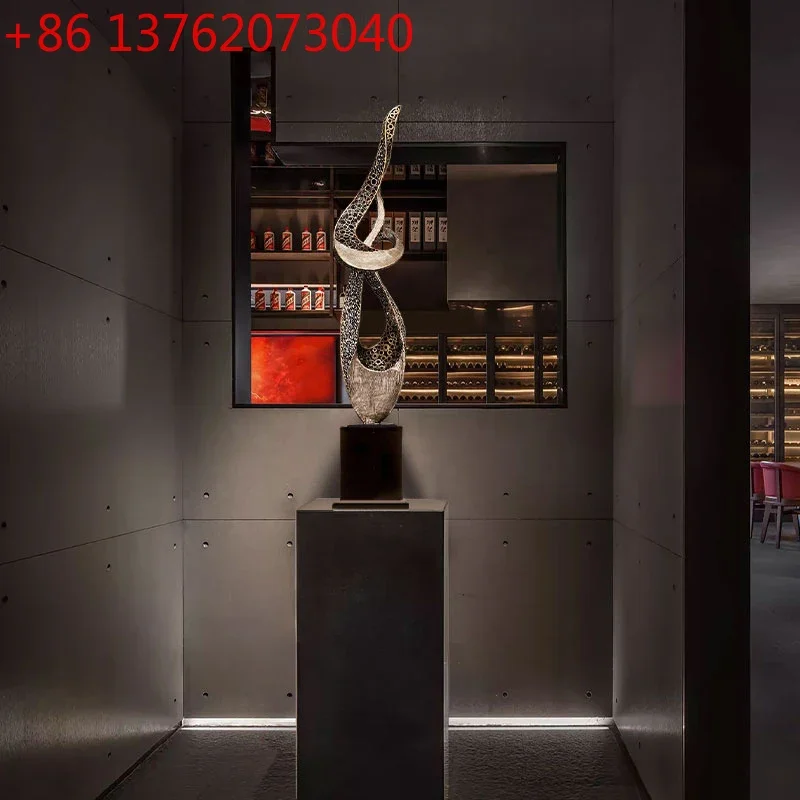 Hotel lobby large floor sculpture decoration abstract arts and crafts sales office corridor exhibition hall villa art