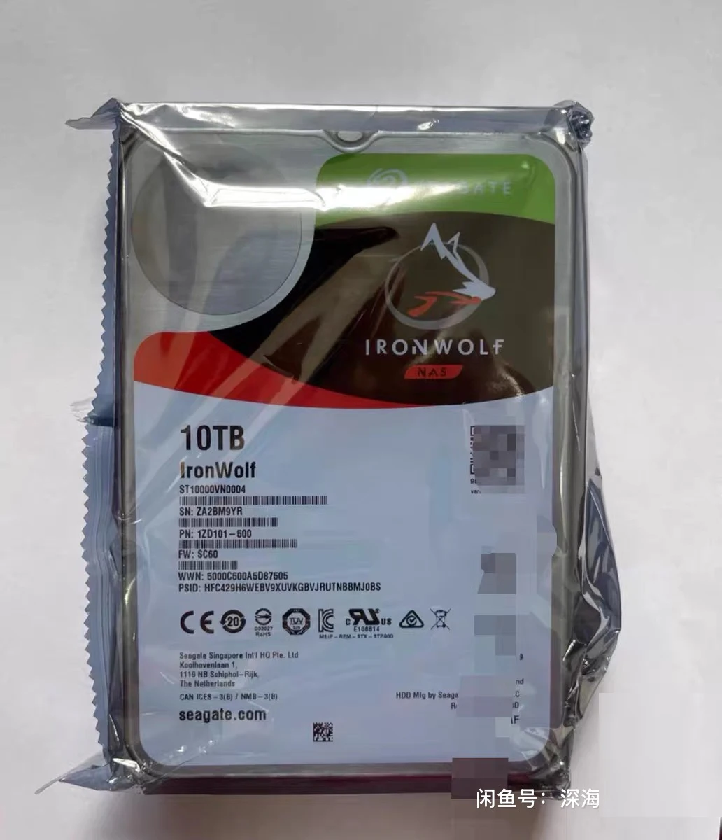 

IronWolf Pro ST10000VN0004 10TB 7200 RPM 256MB Cache SATA 6.0Gb/S 3.5 HDD% Tested Fast Ship