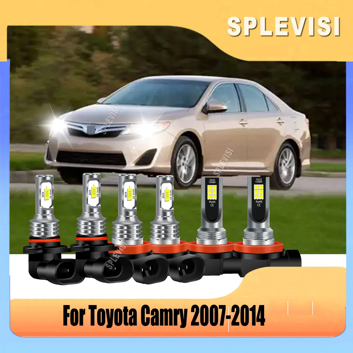 

9005 H11 H11 Premium CSP LED Headlight High Beam Low Beam Foglamp Bulbs For Toyota Camry 2007 2008 2009 2010 2011 2012 2013 2014
