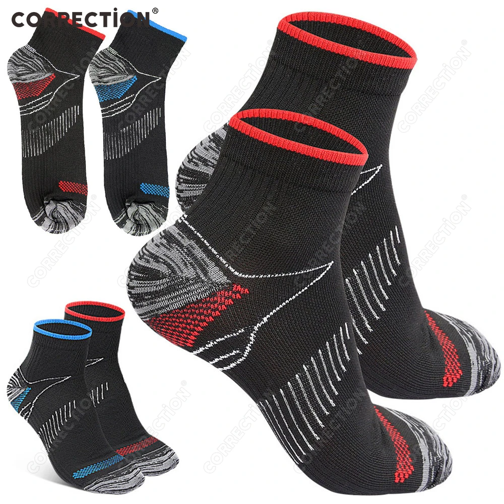 

CORRECTiON 1 пара компрессионных носков для подошвенной фасции, впитывающие пот дезодоранты, дышащие спортивные баскетбольные носки под давлением