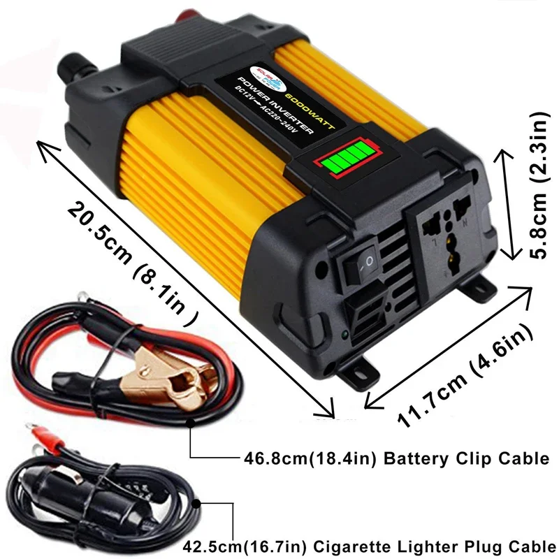 110/220V Solar Power System 20W Solar Panel Battery Charge 30A Controller 6000W Inverter Modified Sine Wave Power Generation Kit