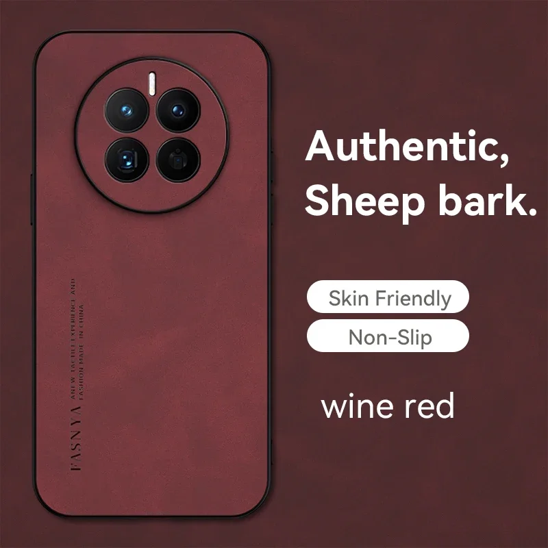 

Leather Case for Huawei Mate 70 60 30 20X 40 50 Pro Full Lens Protection Luxury Lambskin Soft Silicone Tpu Cover Phone Cases