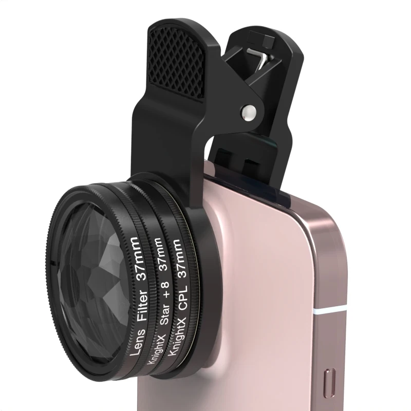 37mm 49mm 52mm 58mm Clip Prism Professional Camera Macro Lens CPL Star Variable ND Filter all smartphones mobile phone