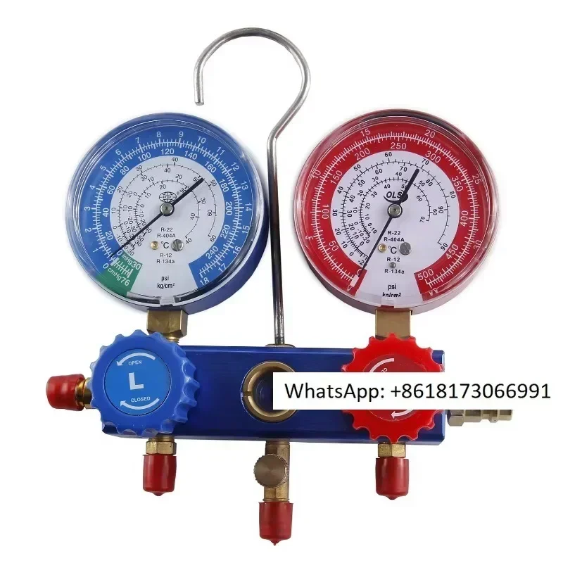 Fitting Assistant Air Conditioner refrigeration car R134, R410a, R22, R407c manifold gauge set