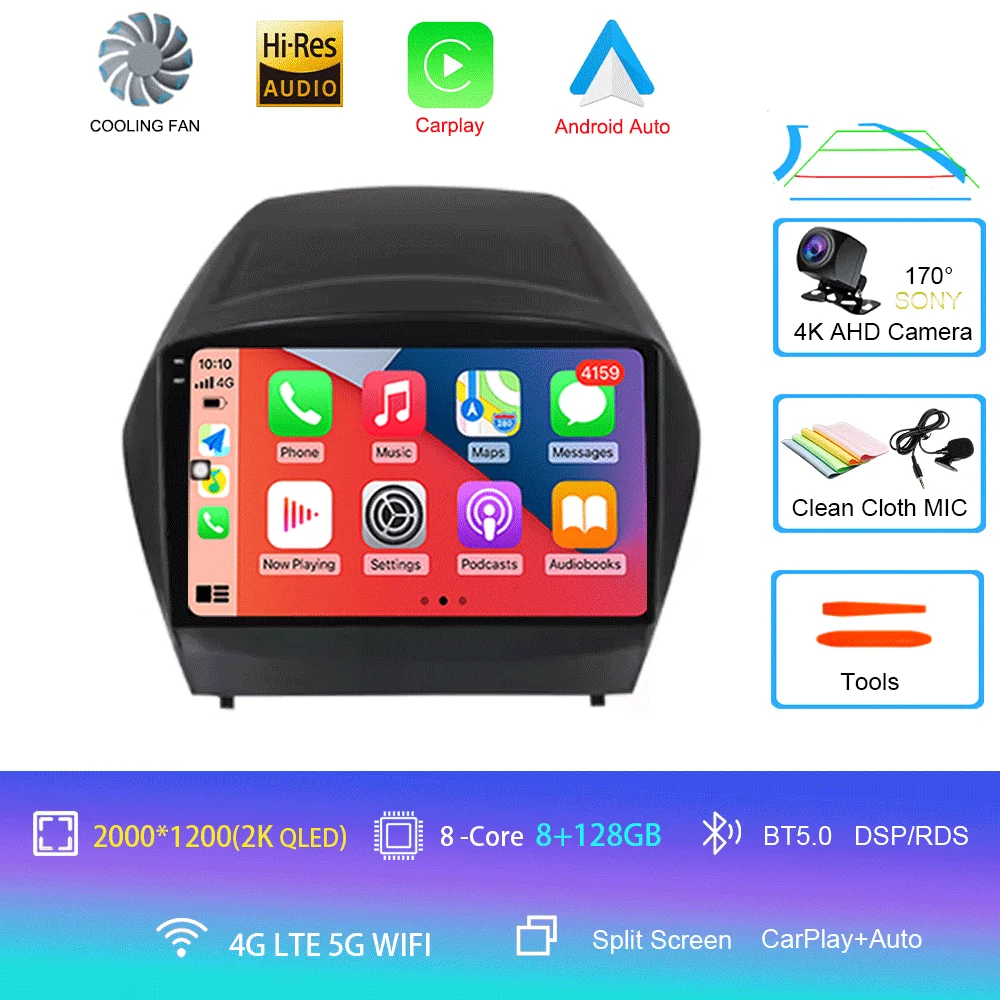 Voor HYUNDAI TUCSON IX35 2012 2013 2014 2015 8-core 4G WIFI Android 16 Auto Multimedia Stereo Auto DVD Speler Navigatie GPS Radio
