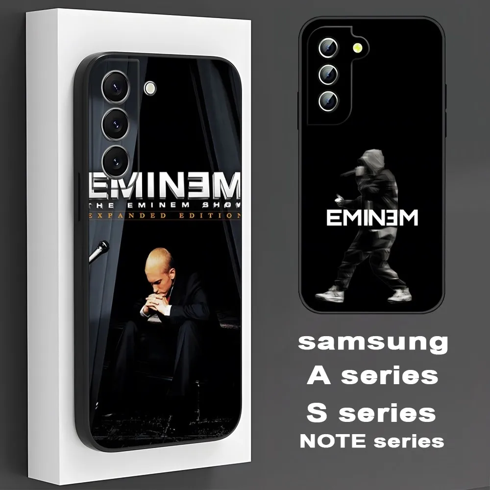 Rared Eminem-Coque de téléphone noire de luxe, étui pour Samsung S 24 23 22 21 20 plus ultra a 24 34 54 53