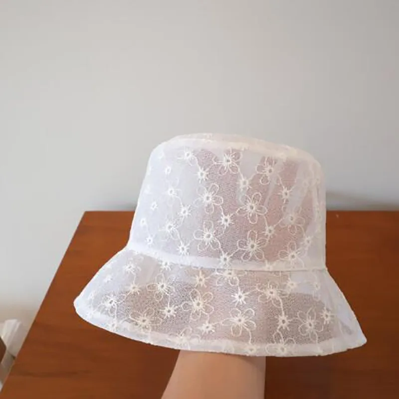

Новые летние кружевные панамы, женские винтажные сетчатые тонкие дышащие полые шляпы от солнца с цветком, солнцезащитный крем, солнцезащитный козырек