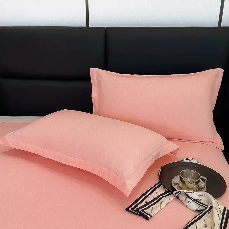 1Pcs Bed Pillowcase Solid Color Comfortable Pillow Cover For Bed Throw Car Sofa Cushion Cover Home Pillow Case 48x74cm