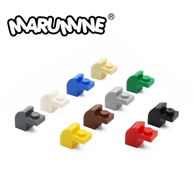 

MARUMINE 6091 Slope Curved 2x1x1 1/3 with Recessed Stud DIY Learning Building Blocks Educational Idea Parts MOC Brick with Arch