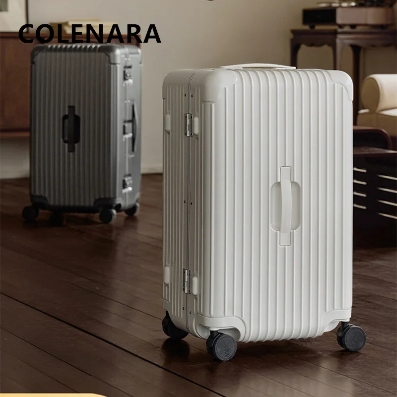 

COLENARA Men's Suitcase 20"24"26"28"30 Inch Large Capacity Trolley Case PC Boarding Box Women's Universal Wheel Rolling Luggage
