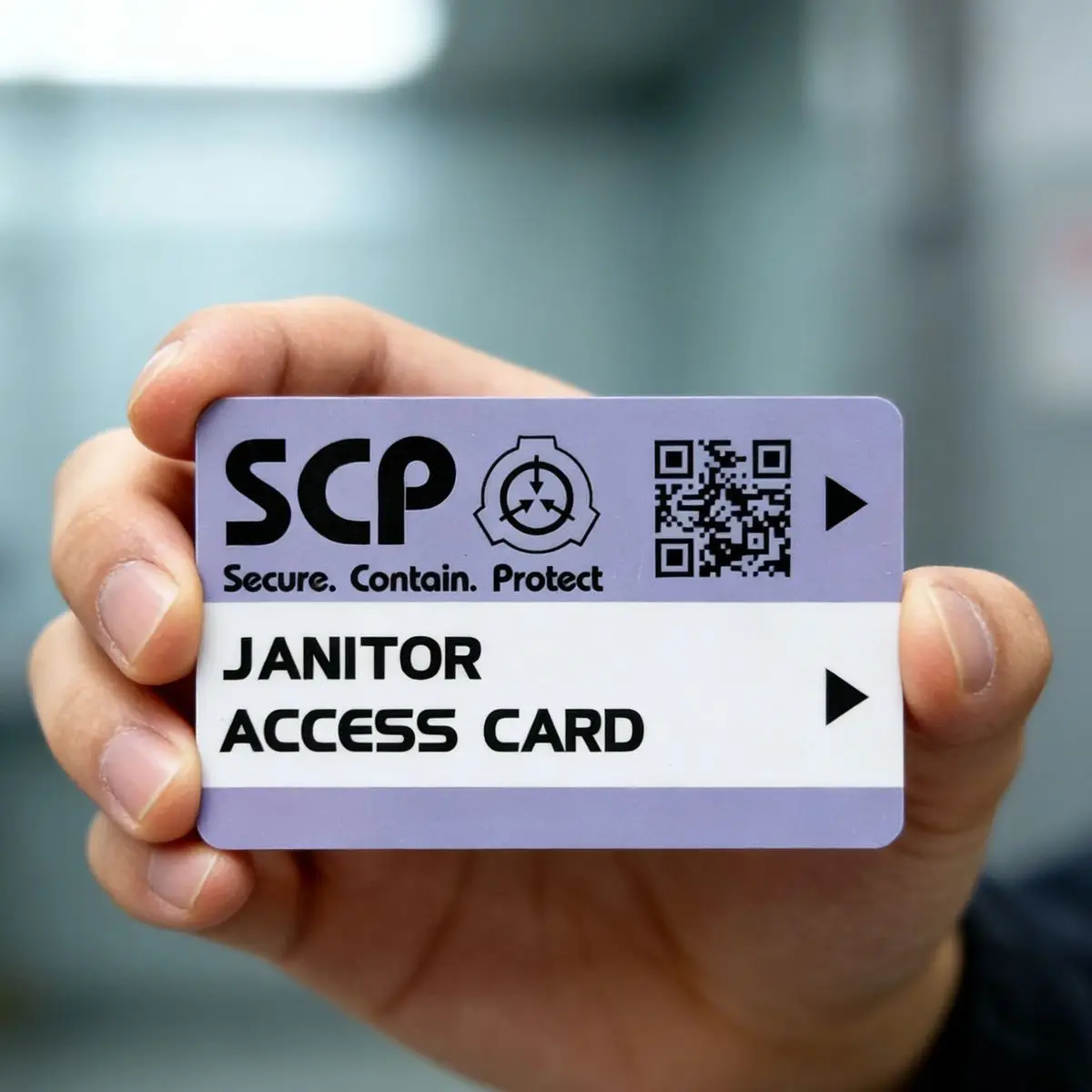 SCP Level Clearance Badge Waterproof ID Card Replica For Cosplay Collection