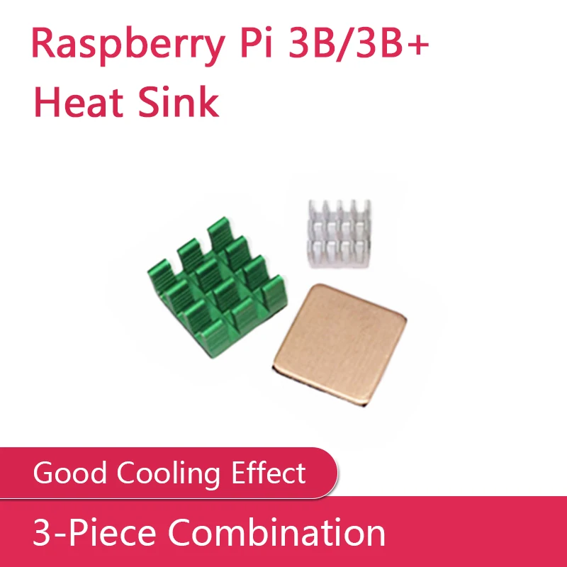 Raspberry Pi 3B / 3B+ Custom Heat Sink 3-Piece Combination Cooling Effect is Good