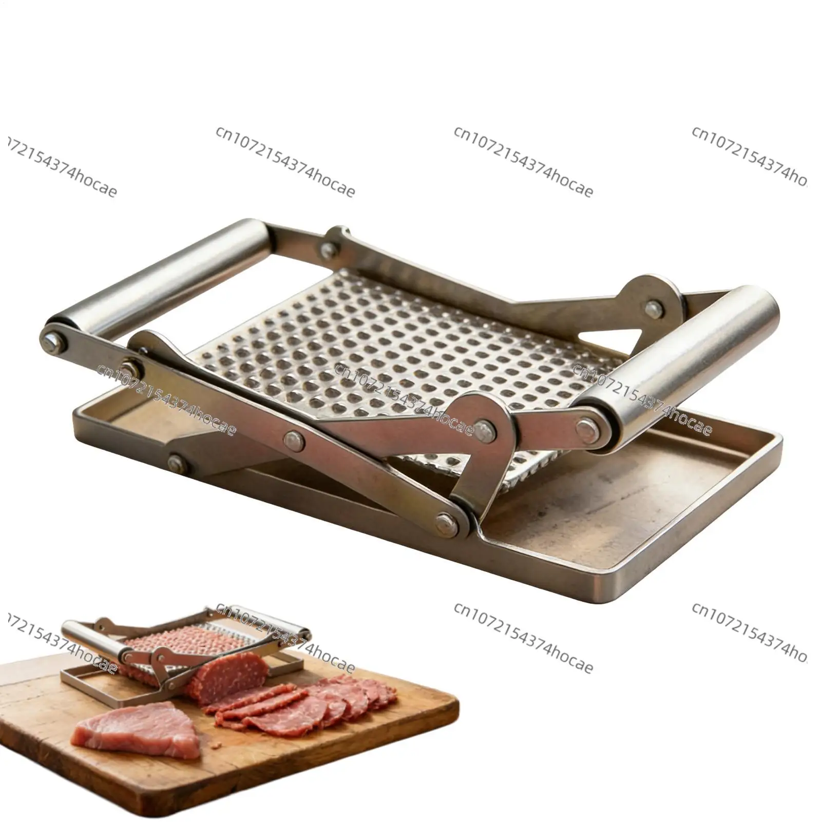 Manual Meat Tenderizer & Cuber Press Stainless Steel Manual Meat Slicer Handheld Meat Press Tool For Chicken Beef Pork Steaks