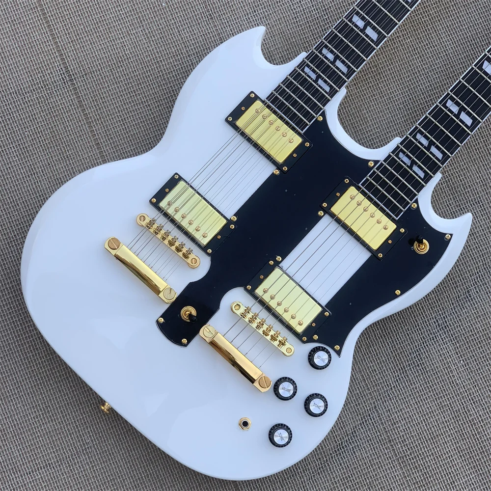 2022 new Immediate delivery of the double-headed electric guitar picture is the real guitar.guitars guitarra