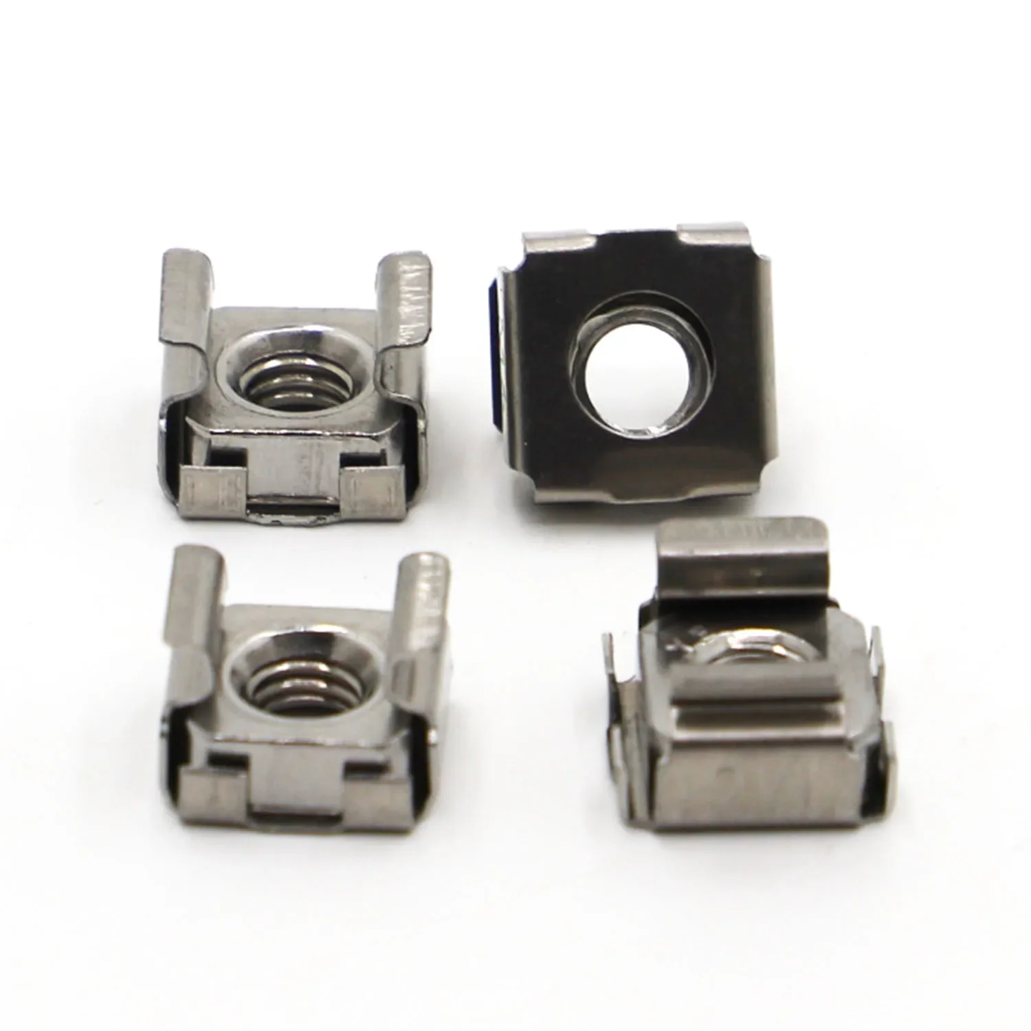 M4 M5 M6 M8 M10 A2-70 304 Stainless Steel Square Elastic Rack Mount Server Cabinet Shelf Clip Floating Cage Nut
