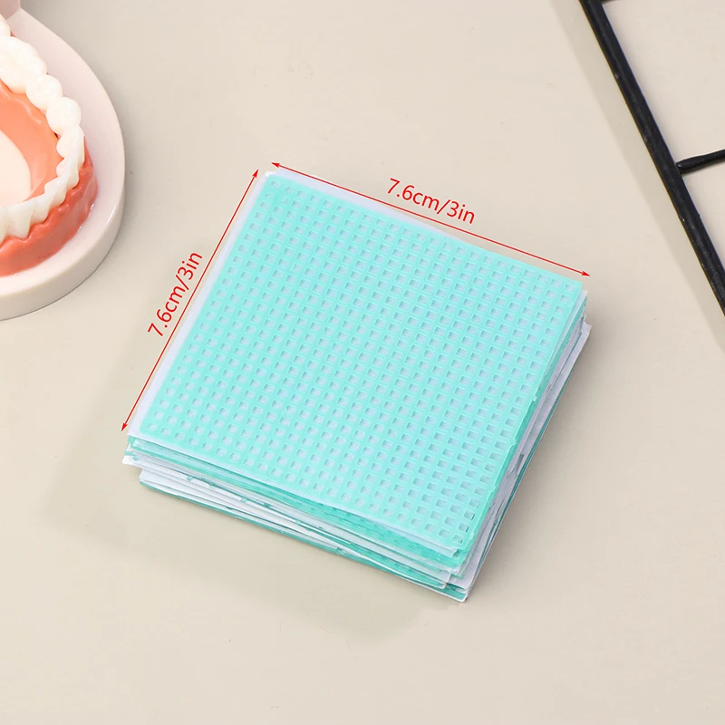 【1Box（10/20Pcs）Dental Lab Wax Mesh Square Grid Round Hole Shape Wax Sheet Dental Material For Cast Metal Partial Design】