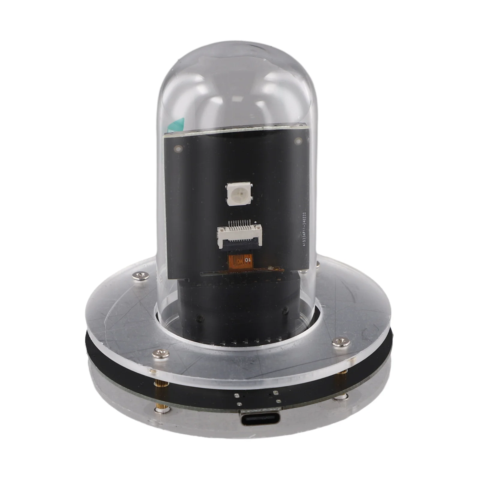 Glow Smart Optical Tube Clock WIFI Networking Automatic Update Digital Computer Electronic Album Table Clock Desktop Ornament