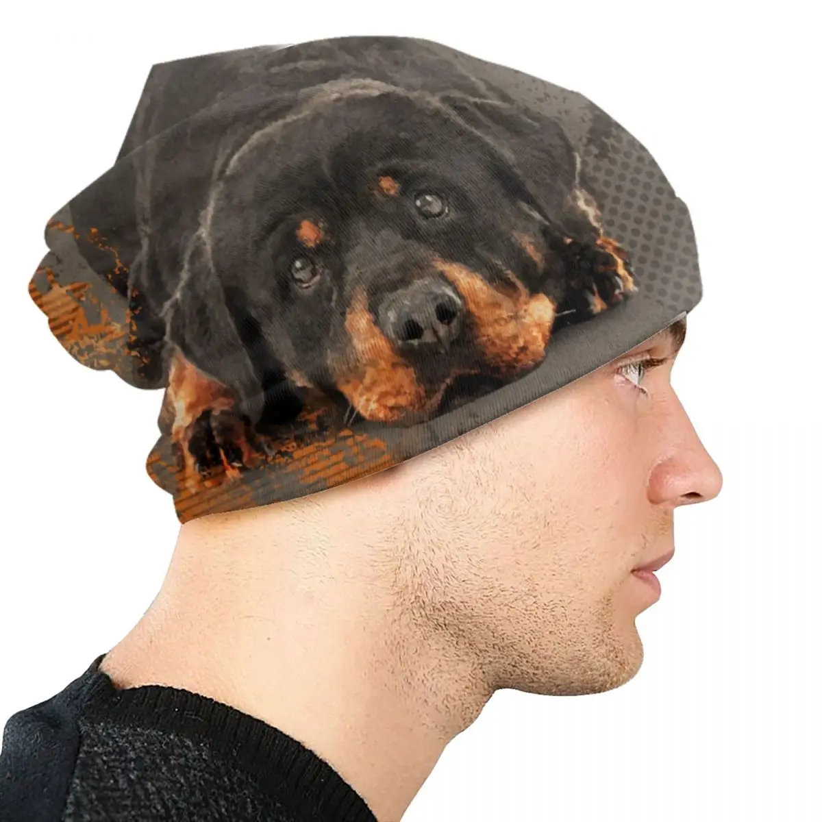 Rottweiler-gorros de punto para hombre y mujer, gorros bonitos y cálidos para el invierno, Unisex, Metzgerhund