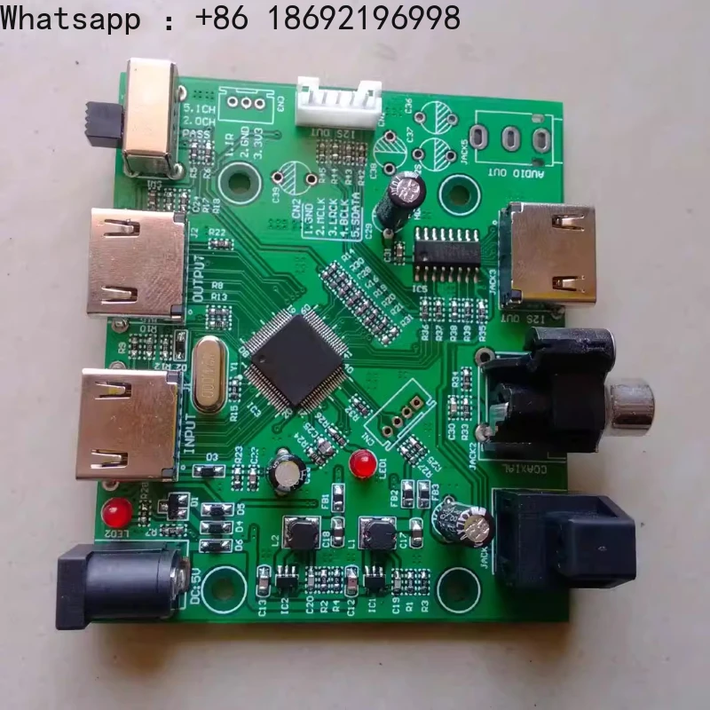 

HDMI Digital Interface Separates and Extracts Audio I2S/DSD/Optical/Coaxial HDMI to I2S/IIS