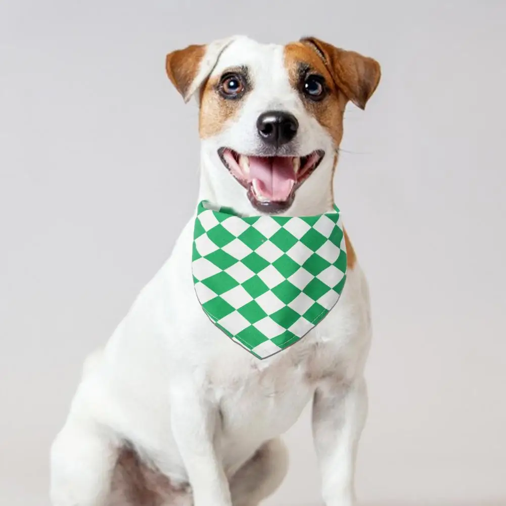 Dog Bandanas，Plaid，Teddy Kerchief，Cotton，Cat Neck Scarf Bandana Collar，Triangle Bib Neckerchief，Dog Accessories