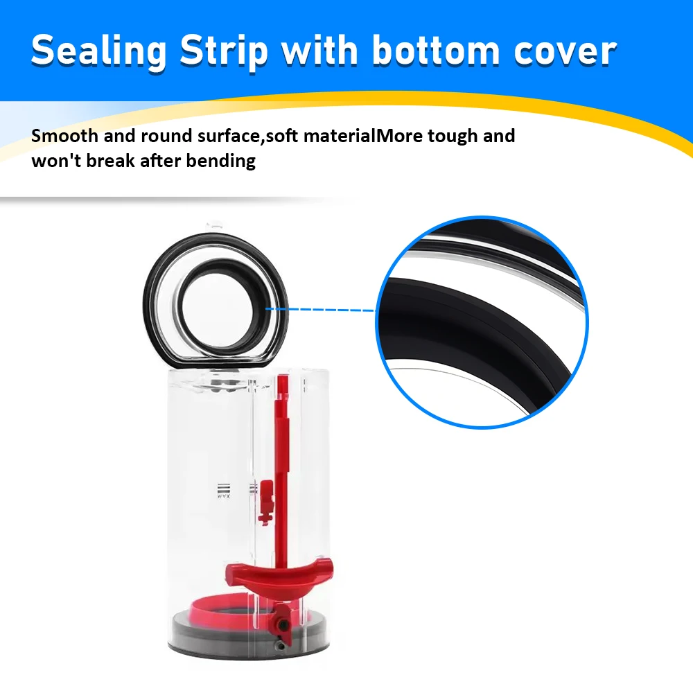 For Dyson V6 V7 V8 V10 V11 V12 V15 Durable Dust Bin Lid Top Fixed Sealing Ring Dust Collection Vacuum Replacement Accessory image 5