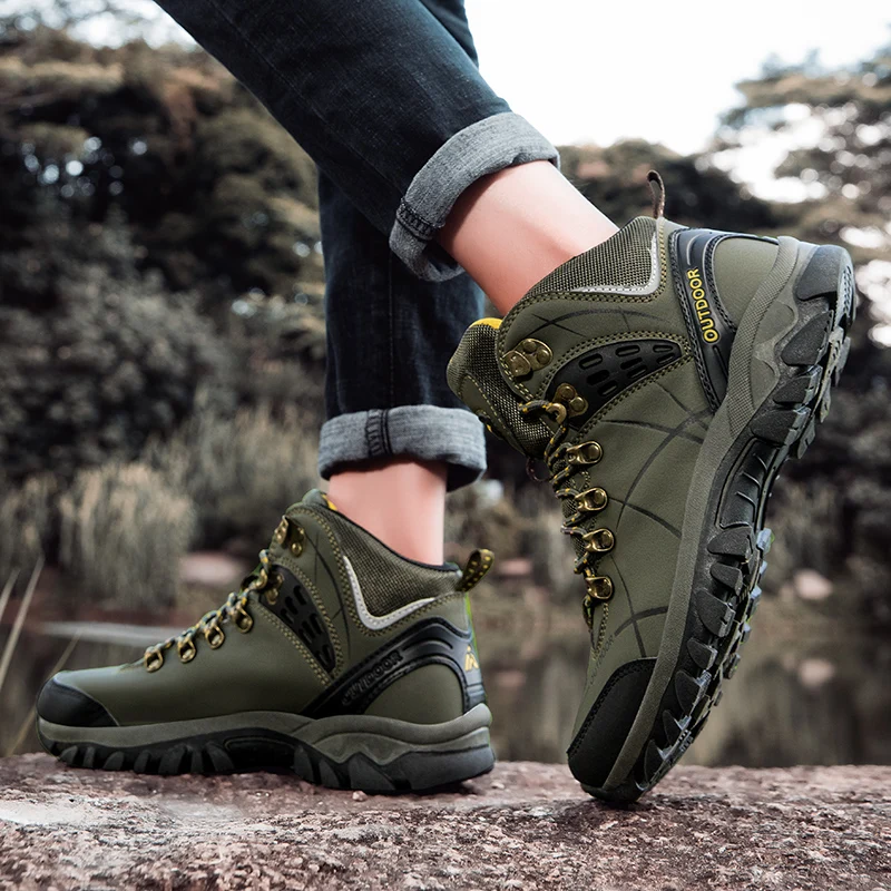 Unisex Winter Boots Men Women Casual Hiking Shoes Plush Warm Winter Snow Ankle Boots Waterproof Outdoor Trekking Boots Sneakers - Image 5