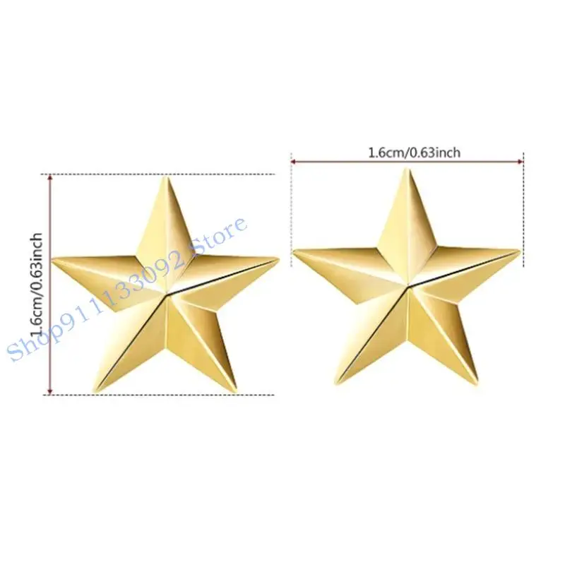 H9ed Star Badge Lapel Pin for 4th July Memorial Day Veterans Day