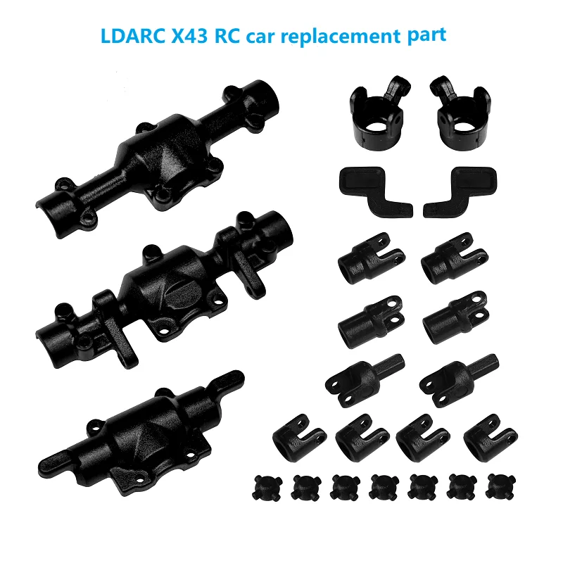 RC Car Plastic Steering Knuckle Transmission Drive Shaft Axle Cove Repair Accessories Kit Parts for LDARC X43 off Road