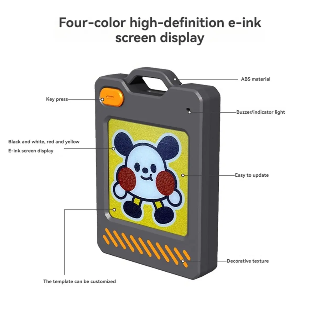 PhotoTag Smart Air Tracker Tags with E Ink Screen Finder for Android & IOS, Bluetooth Locator for Luggage, Keys, Wallet view 6