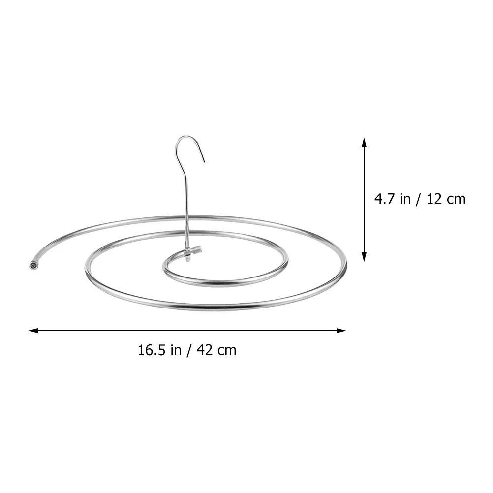 

2Pcs Spiral Clothes Drying Rack Stainless Steel Quilt Hanger Blanket Rack Sheet Dryer Home Use Windproof Quilt Drying Shelf