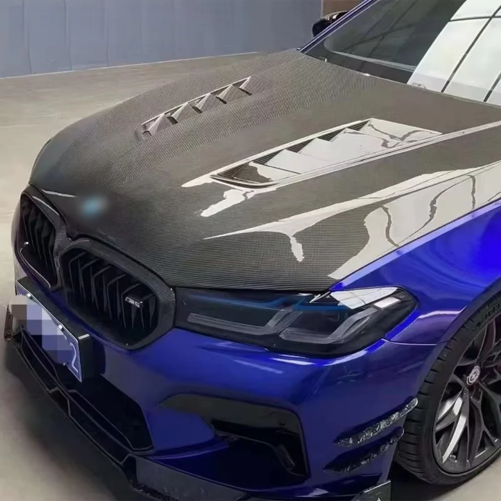 

Suitable for BMW M5 F90 Upgrade and Modification with V-style Dry Carbon Fiber Engine protection Cover and Engine Hood