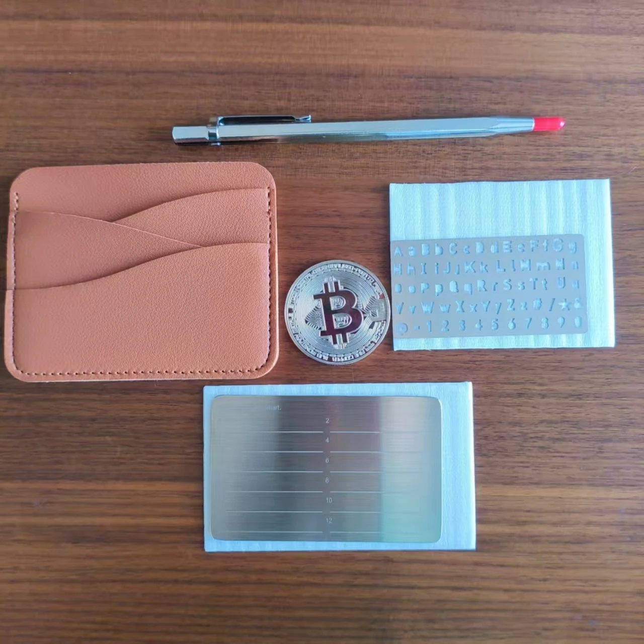 5pcs/se Set of Password Books and Cardholders for Bitcoin Cryptocurrency Dogecoin Password Storage Compatible with All BIP39 Sta